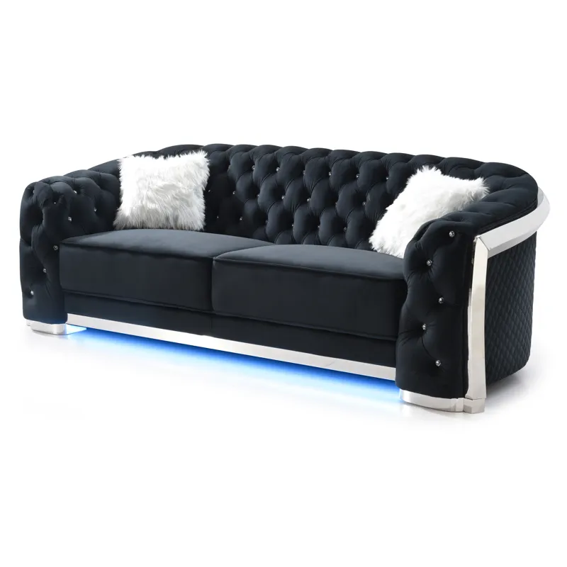 Sapphire - G0593A-S Sofa - Black