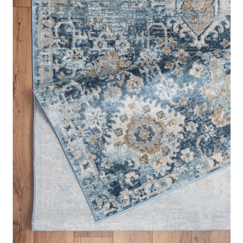 Noble - GC_GEN7005 Blue 2\' x 3\' Area Rug