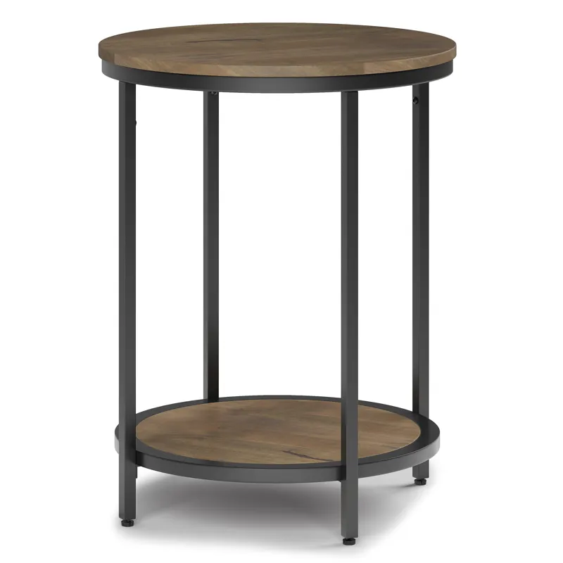 Jenna - Round Side Table - Warm Grey