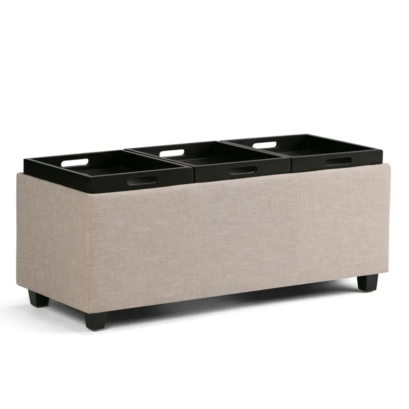 Avalon - Storage Ottoman - Natural