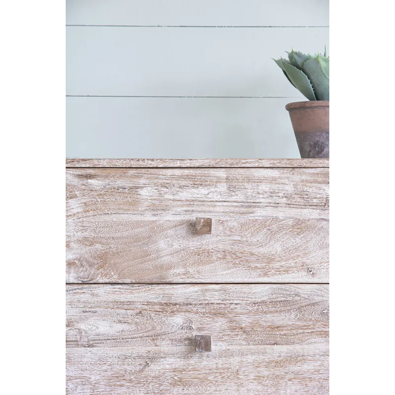 TV Console With Cane Doors - Multicolor