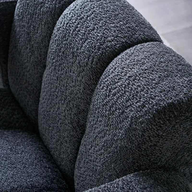 31.10\" Boucle Upholstered Accent Chair - Dark Gray