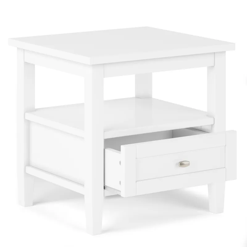 Warm Shaker - End Table - White