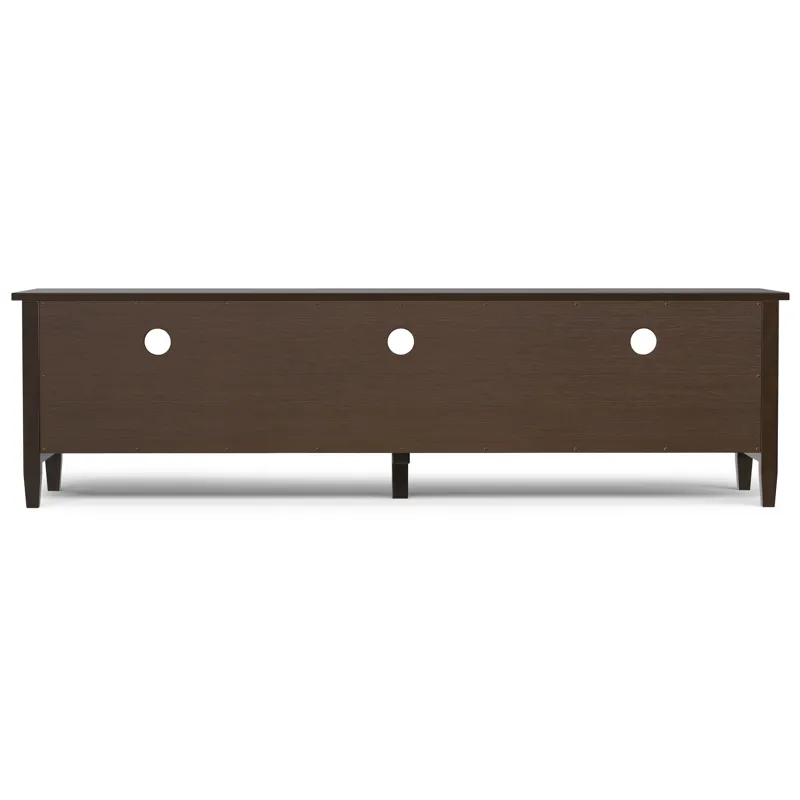 Warm Shaker Warm - Shaker 72\" Low TV Media Stand - Tobacco Brown