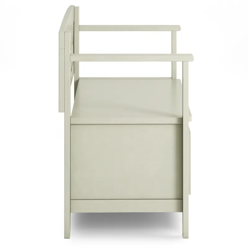 Amherst - Entryway Storage Bench - Antique White