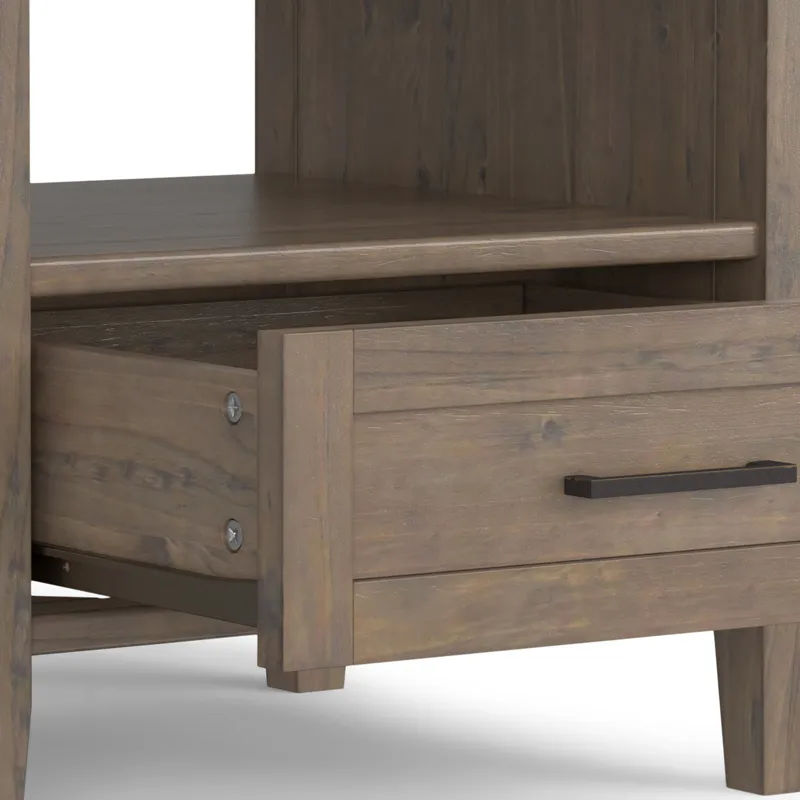Ela - End Table - Smoky Brown