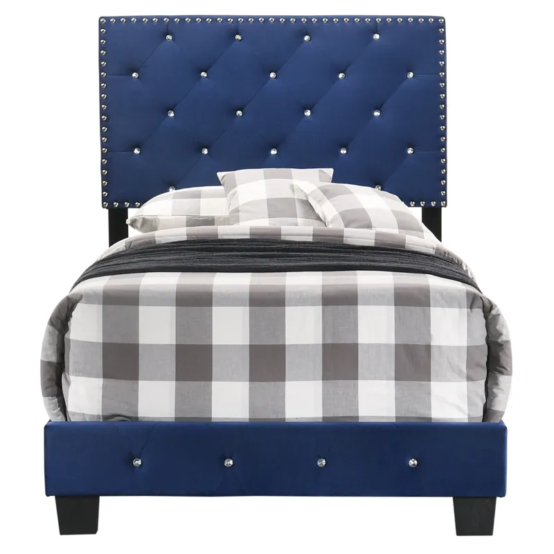 Suffolk - G1405-TB-UP Twin Bed - Navy Blue