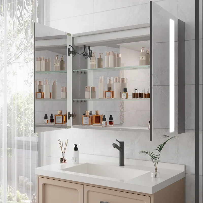 36 x 30\" Medicine Cabinet With LED Vanity Mirror, Anti-Fog, Dimmable, Recessed Or Surface Mount, Al