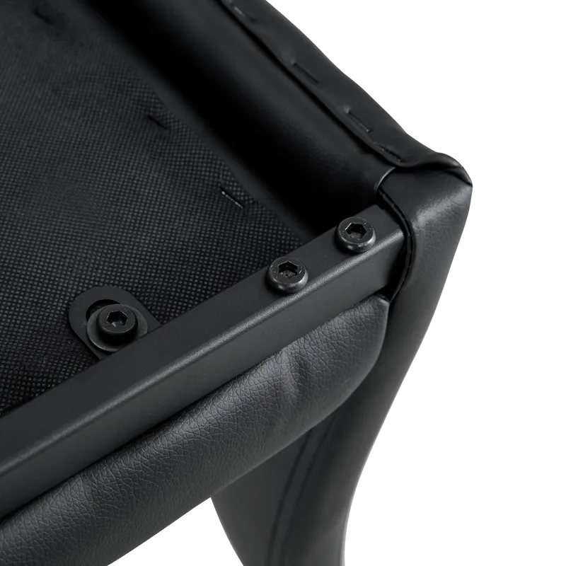 PU Chair Barstool Dining Counter Height Chair (Set of 2) - Black