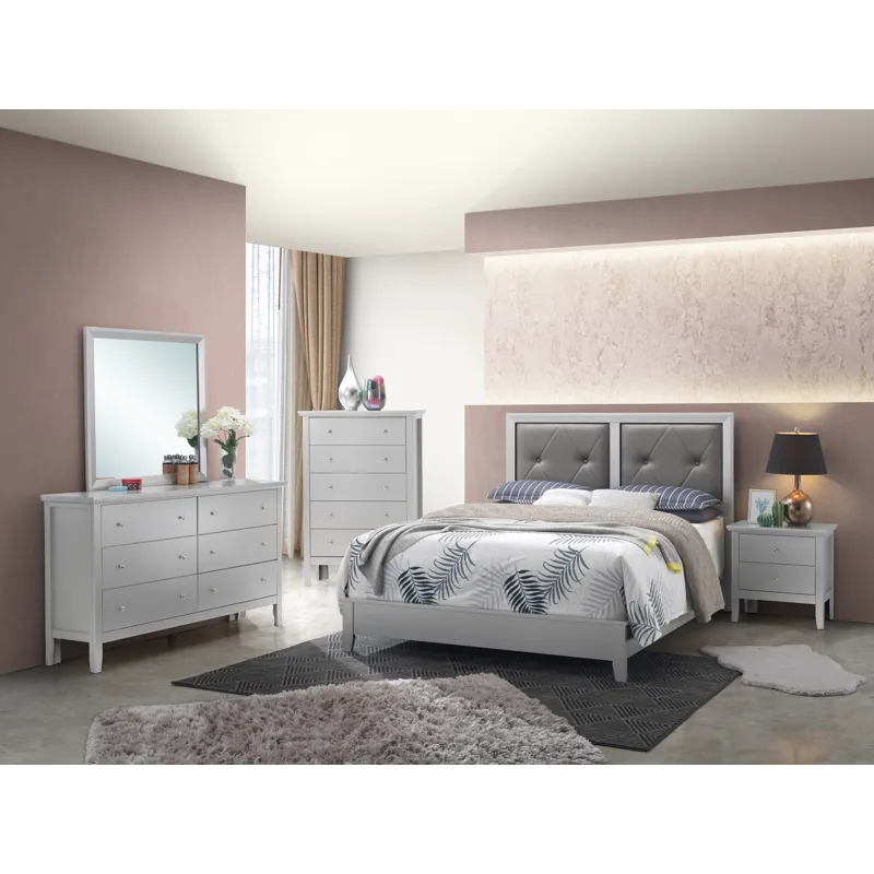 Primo - G1333A-FB Full Bed - Silver Champagne