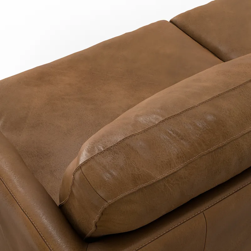 Livingston - 90\" Sofa - Caramel Brown