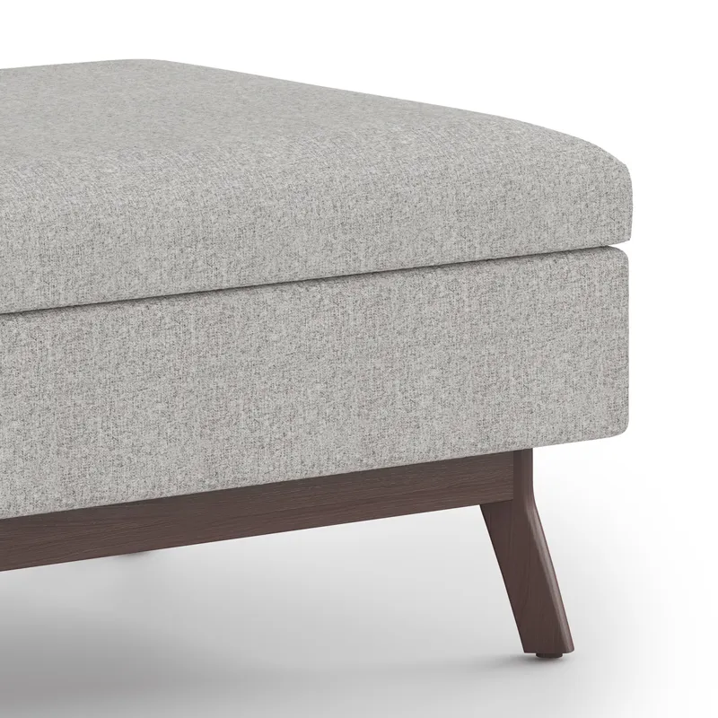Owen - Coffee Table Storage Ottoman - Cloud Grey