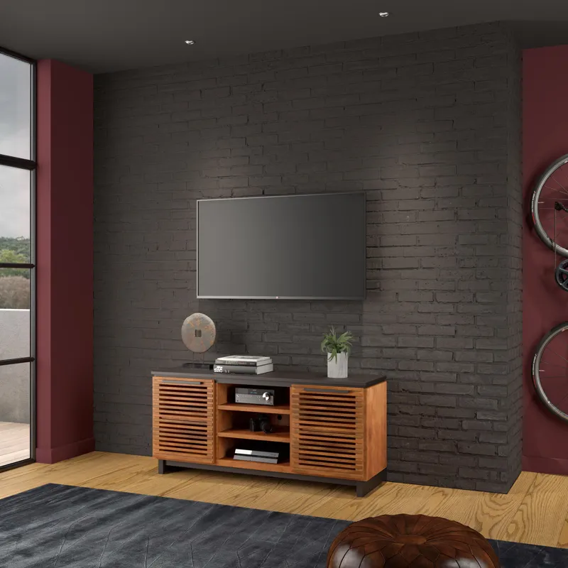 Graceland - 63" TV Stand - Bourbon / Black
