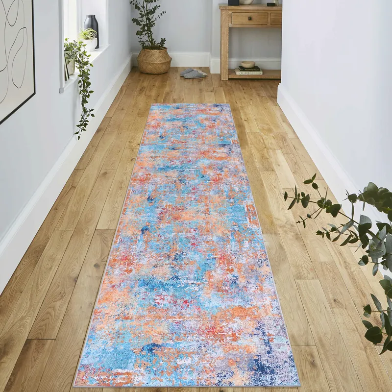 2\'6\'\' X 10\' Area Rugs, Washable Rug, Low-Pile, Non-Slip, Non-Shedding, Foldable, Kid & Pet Frien