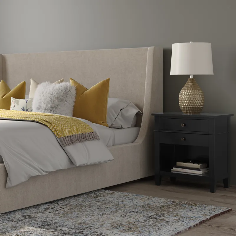 Carlton - Bedside Table - Black