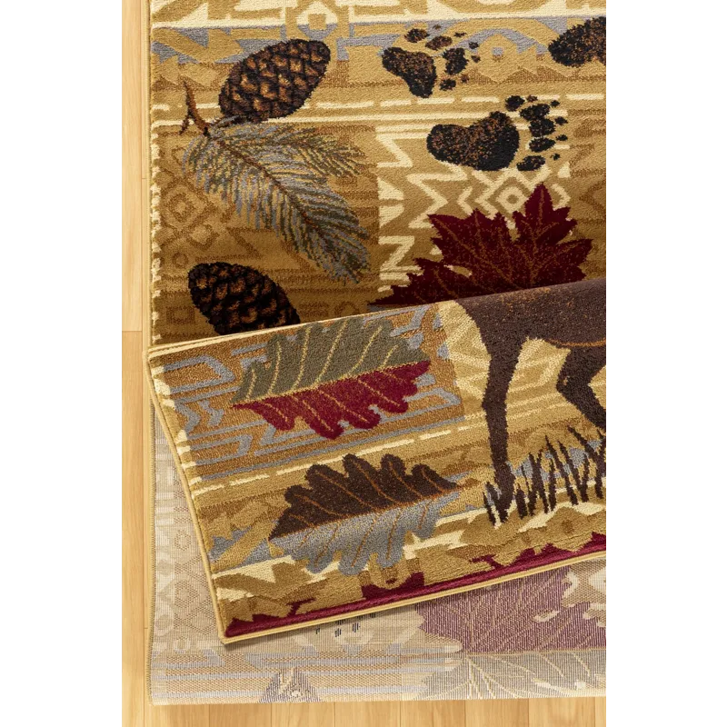 Nature\'s Nest - GC_CBL3002 Multi 7\' x 10\' Lodge Area Rug
