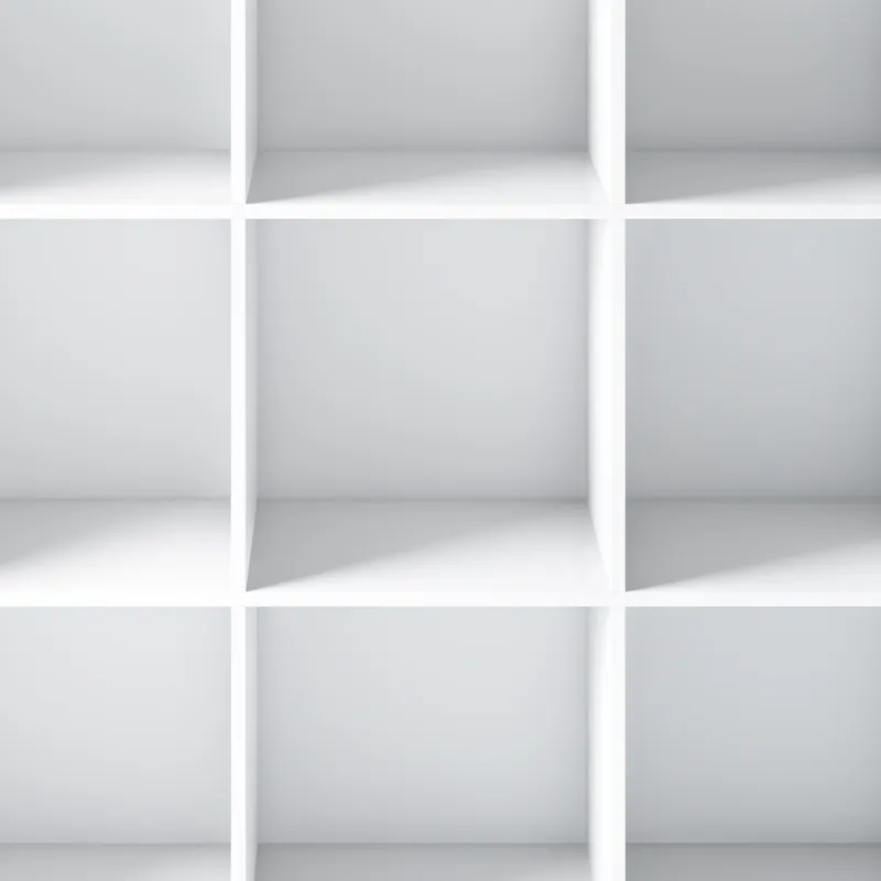 Artisan - 9 Cube Bookcase and Storage Unit - White