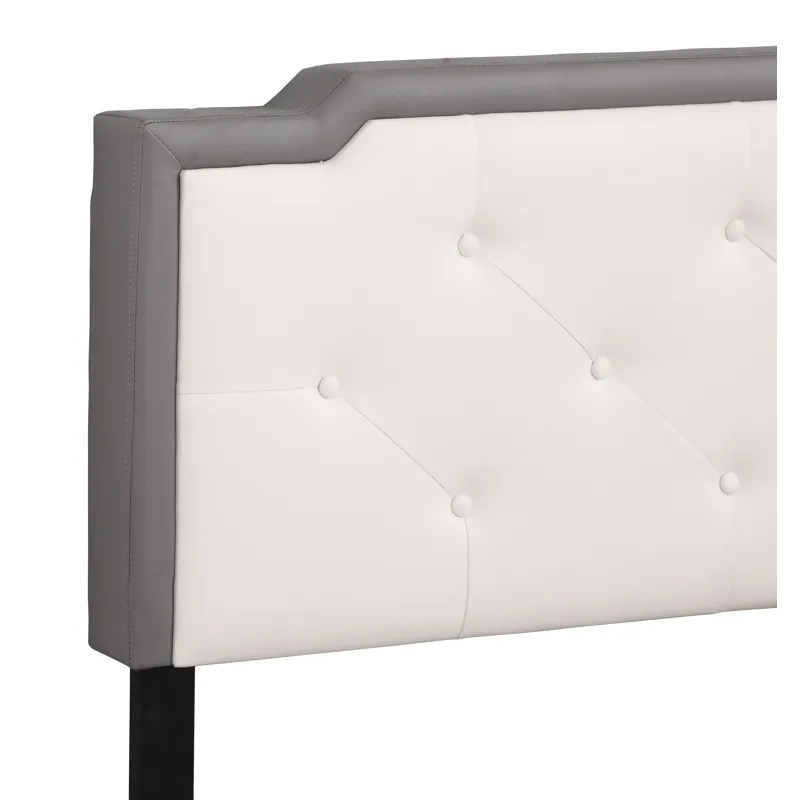 Deb - G1121-Tb-Up Twin Bed - Light Gray And White