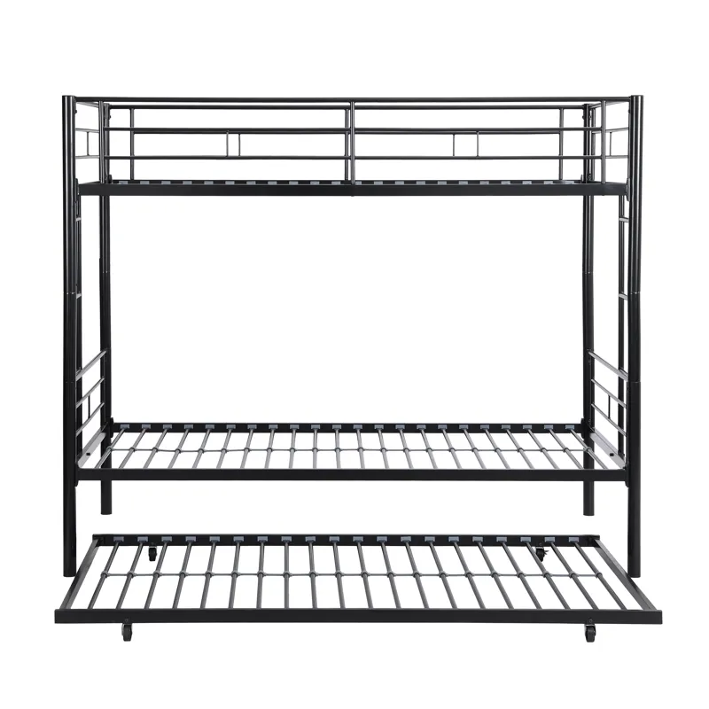 Bunk Bed With Trundle - Black