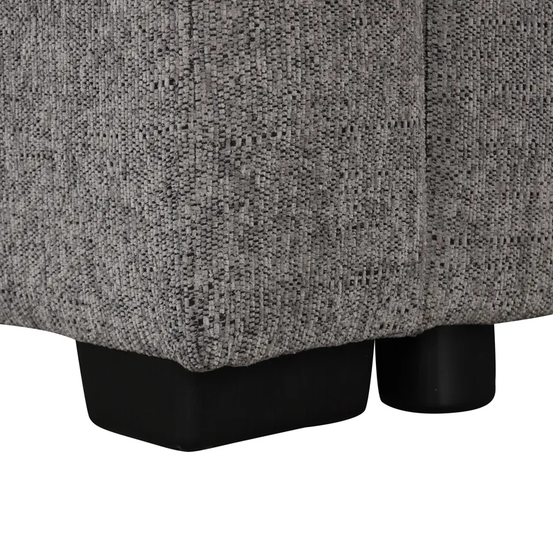 U-Shaped Sectional Sofa Pull Out Sofa Bed With Two USB Ports, Two Power Sockets, Three Back Pillows 