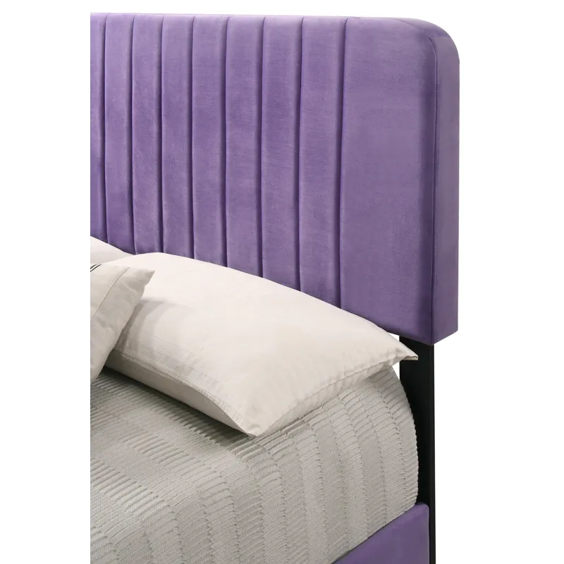 Lodi - G0502-QB-UP Queen Bed - Purple