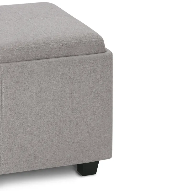 Avalon - Storage Ottoman - Cloud Grey