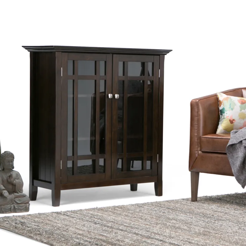 Bedford - Medium Storage Cabinet - Dark Tobacco Brown