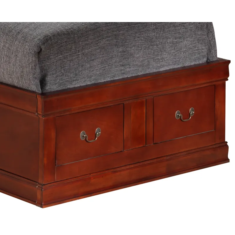 Louis Phillipe - G3100B-TSB Twin Storage Bed - Cherry