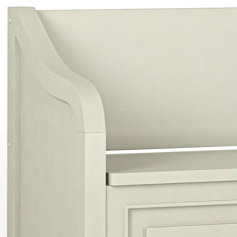 Connaught - Entryway Storage Bench - Antique White