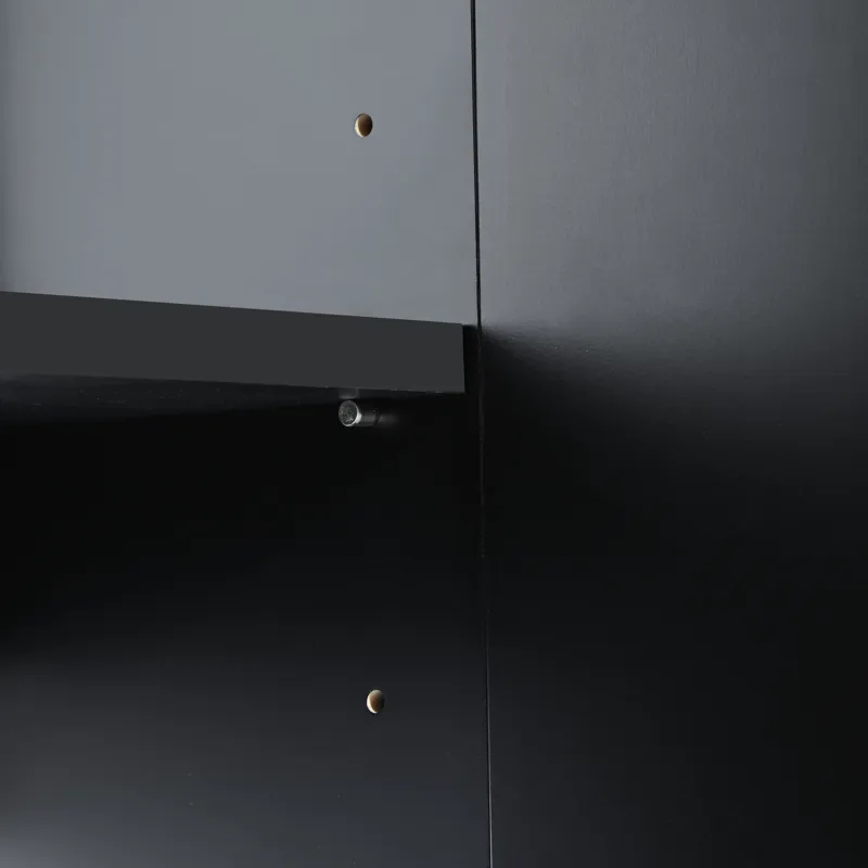 Modern Elegant 4 Door Sideboard Gold Metal Handle Buffet Cabinet For Dining Room, Living Room, Bedro