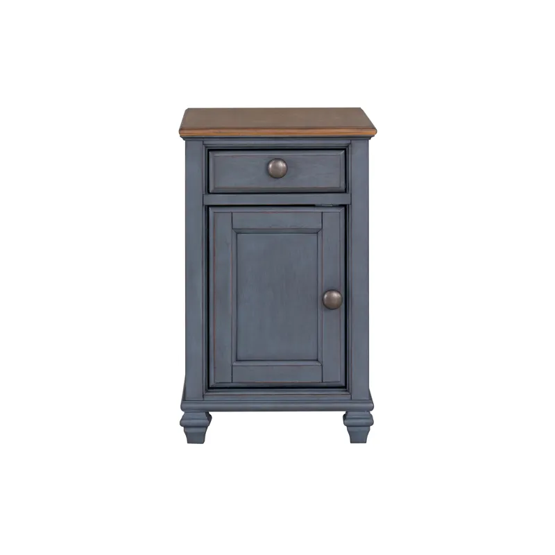 Americana - Chairside Table - Corduroy Blue