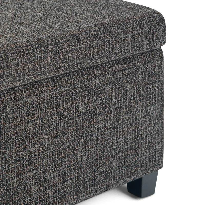 Avalon - Storage Ottoman Bench - Dark Grey