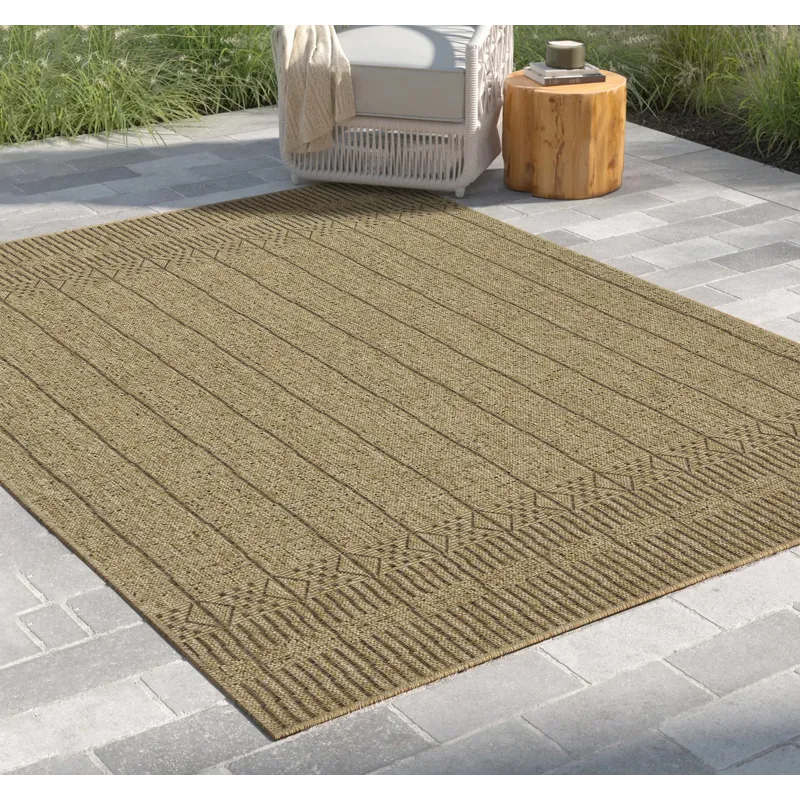 Earth - 2\'7\" X 7\'3\" Indoor / Outdoor, Area Rug - Jute / Mocha