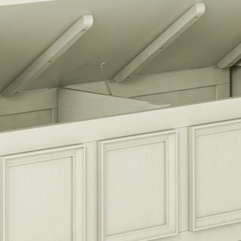 Amherst - Entryway Storage Bench - Antique White