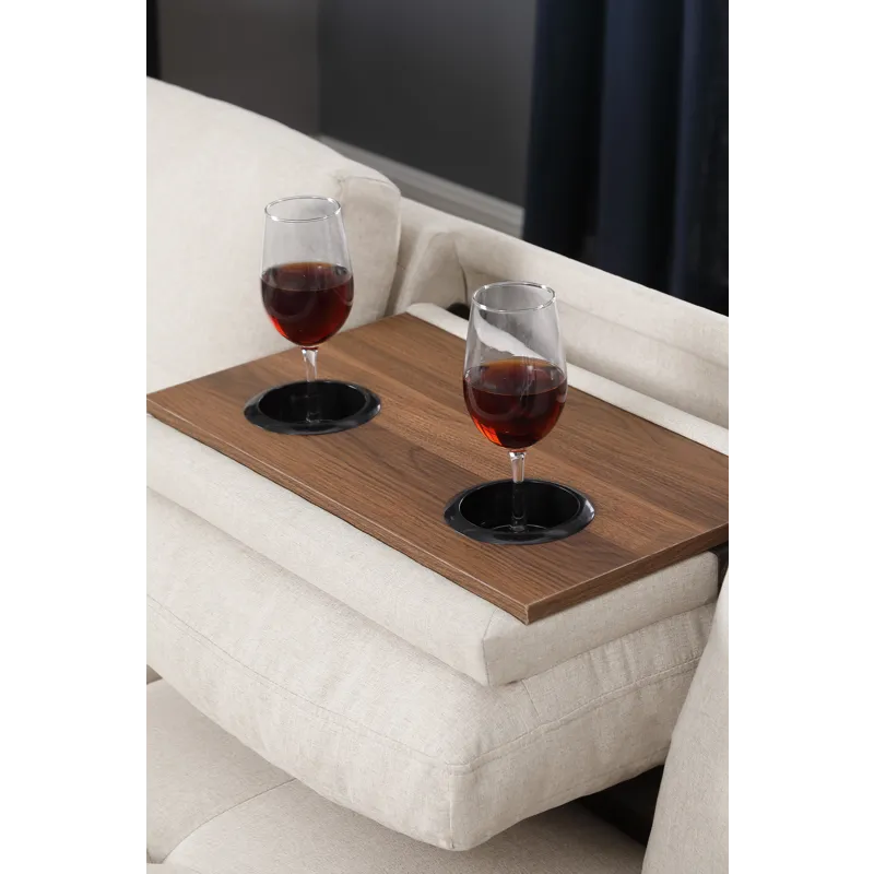 Alger - 98\" Wide Left Hand Facing Sofa & Chaise With Ottoman - Beige