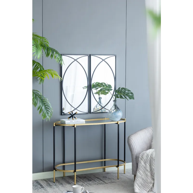 Rectangular Wall Mirrors, Home Decor For Living Room Bedroom Entryway - Black