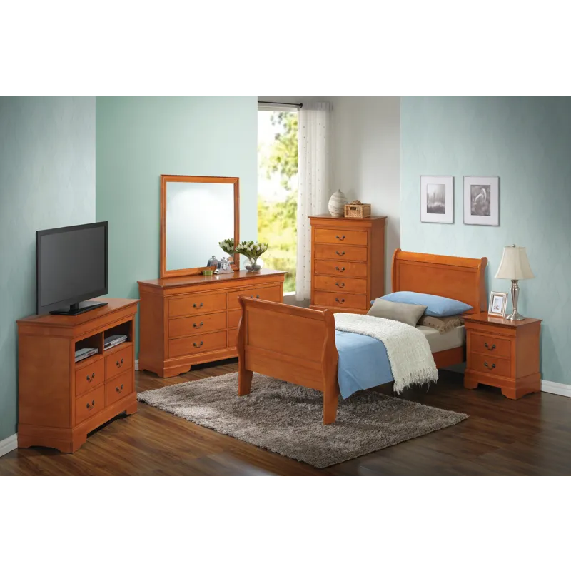 Louis Phillipe - G3160A-TB Twin Bed - Oak