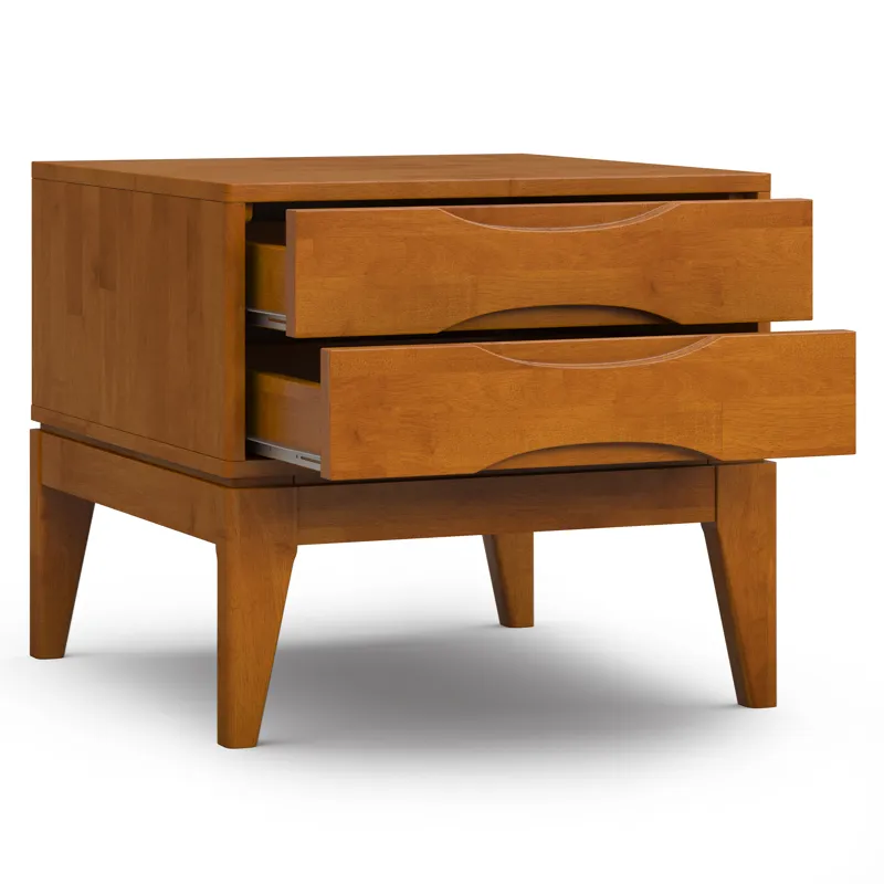 Harper - End Table - Teak Brown