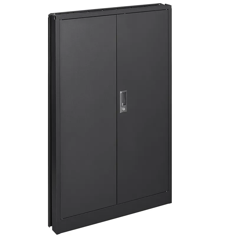 Metal Storage Cabinet With Locking Doors And Adjustable Shelf, Folding Filing Storage Cabinet, Foldi