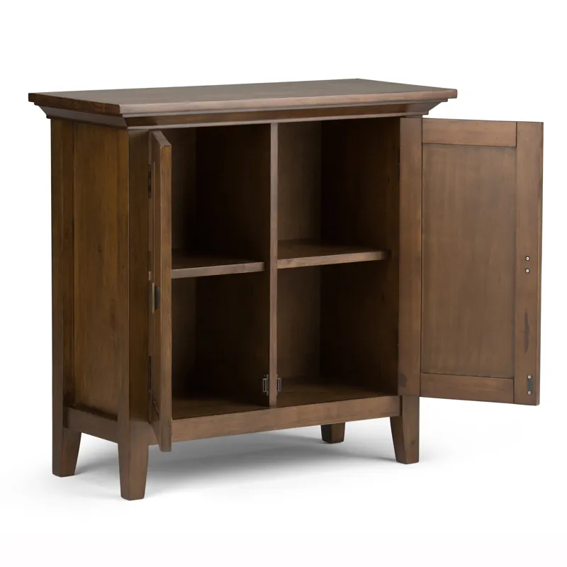 Redmond - Low Storage Cabinet - Rustic Natural Aged Brown