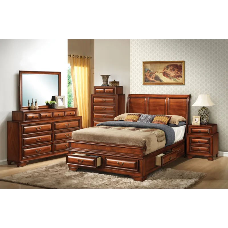 Lavita - G8850A-FB Full Storage Bed - Oak
