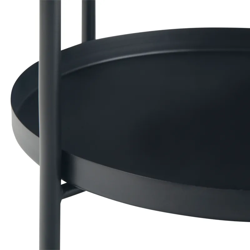 Monet - Metal End Table - Black