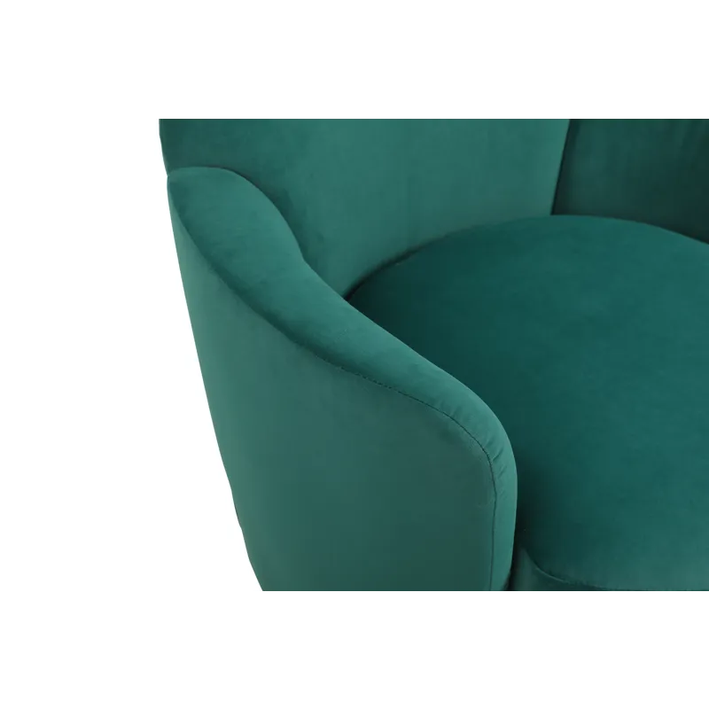 Velvet Swivel Barrel Chair, Swivel Accent Chairs Armchair For Living Room, Reading Chairs For Bedroo