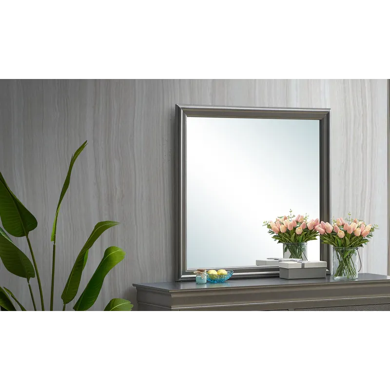 Lorana - G6502-M Mirror - Metalic Black