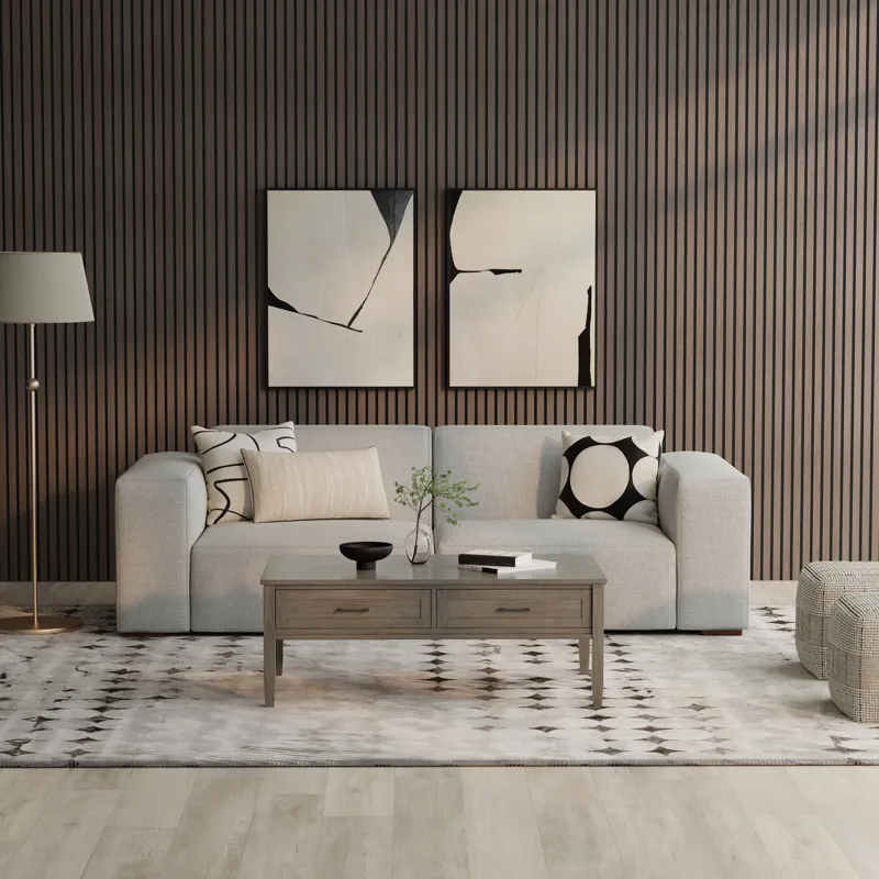 Rex - 2 Seater Sofa - Pale Gray