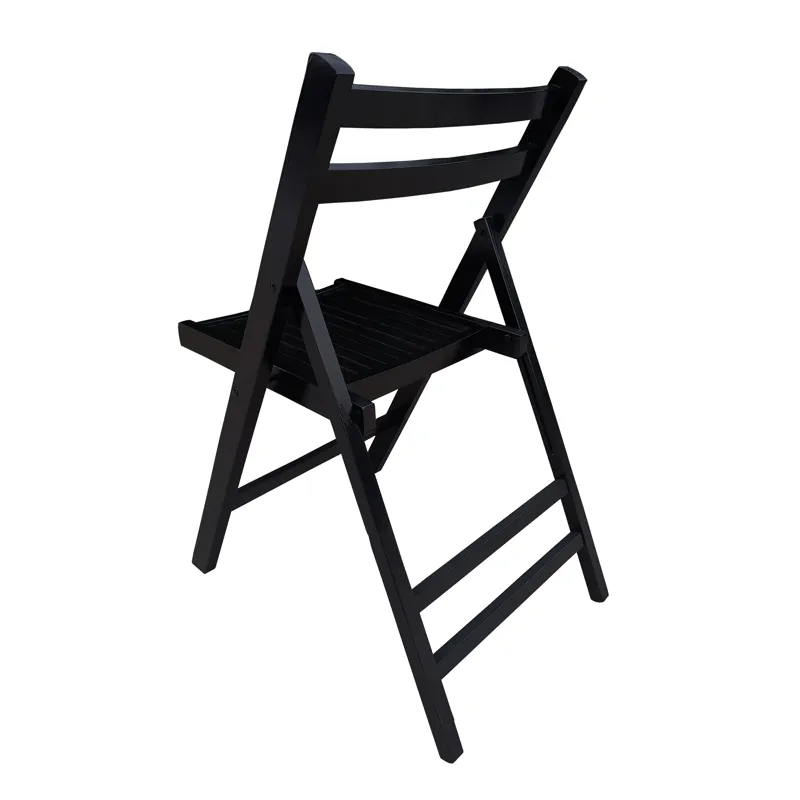 Folding Special Event Chairs, Foldable Style (Set of 4) - Black