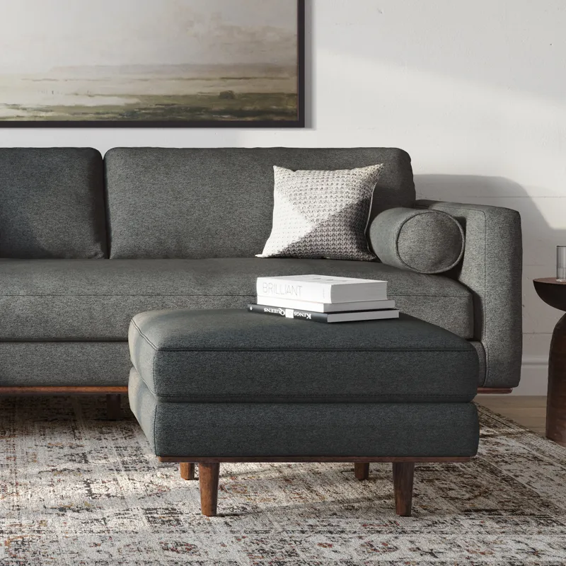 Morrison - Ottoman - Charcoal Grey