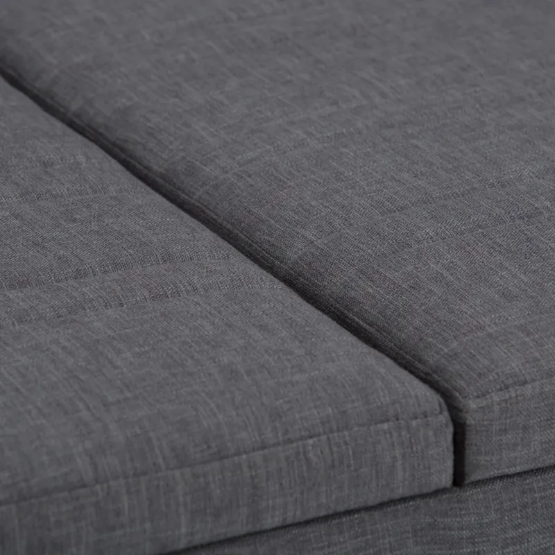 Ellis - Coffee Table Storage Ottoman - Slate Grey