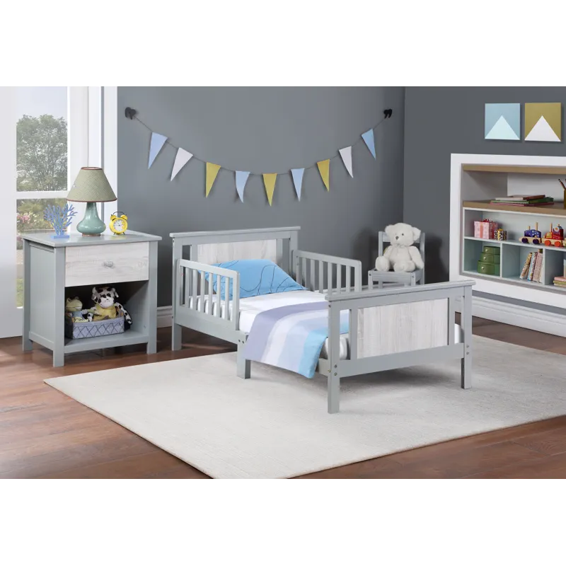 Connelly - Reversible Panel Toddler Bed - Gray/Rockport Gray