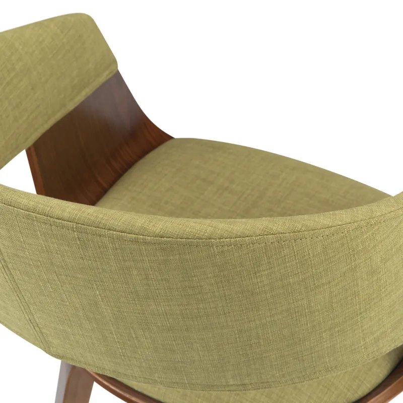 Lowell - Bentwood Dining Chair - Acid Green / Dark Brown